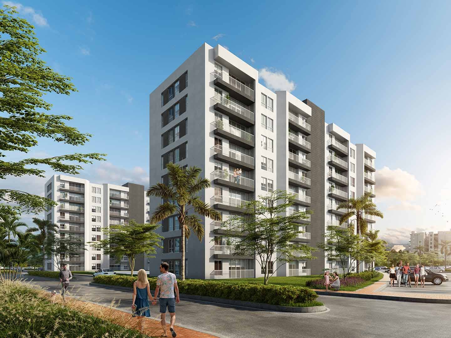 fachada de apartamentos puerto tranquilo